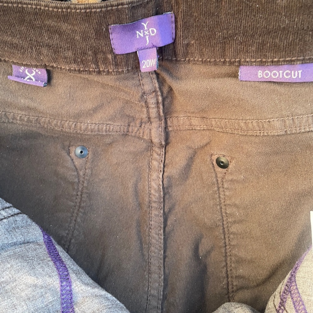 NYDJ Brown Corduroy pants/jeans with some stretch to them